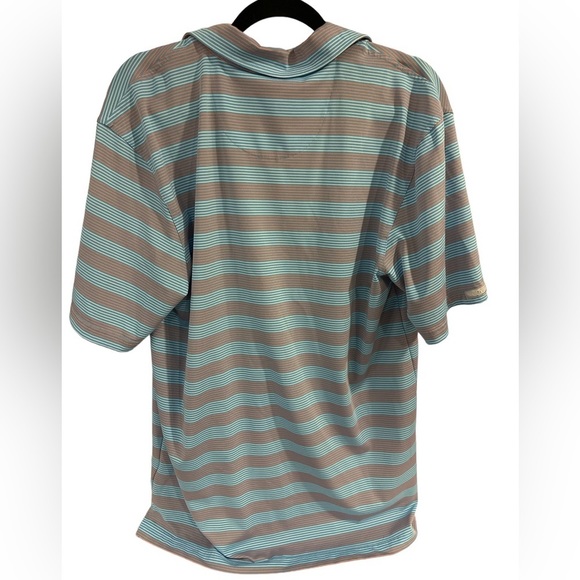 Straight Down‎ Golf Polo Large Blue/Orange Excellent - Picture 2 of 3